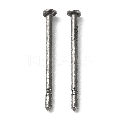 Titanium Stud Earring Findings X-FIND-R096-02A-P-1