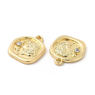 Rack Plating Alloy Rhinestone Pendants FIND-G044-16LG-1