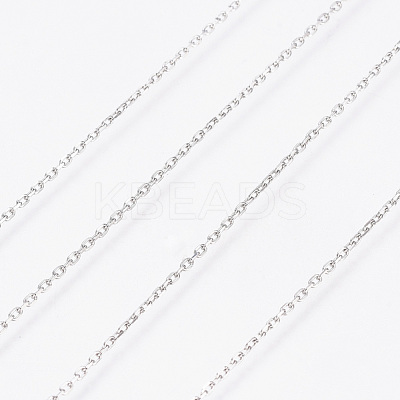Tarnish Resistant 304 Stainless Steel Cable Chains CHS-D004-01P-1