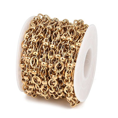 304 Stainless Steel Oval Link Chains CHS-P028-09G-1