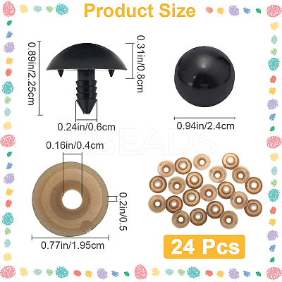 Resin Craft Doll Eyes DIY-GF0009-70B-1