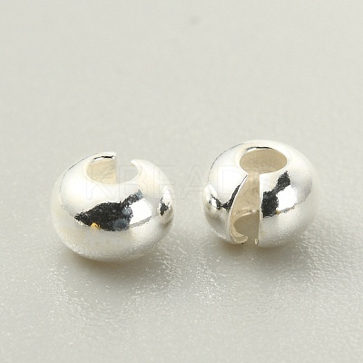 925 Sterling Silver Crimp Beads Covers FIND-WH0120-53B-1