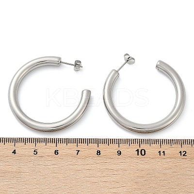202 Stainless Steel Stud Earring EJEW-C131-02P-1