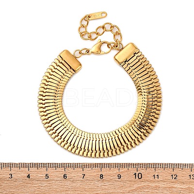 304 Stainless Steel Link Chain Bracelets for Women BJEW-Z125-02G-1