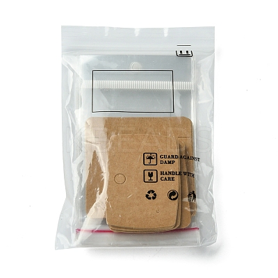 24Pcs 3 Styles Blank Kraft Paper Earring Display Cards CDIS-FS0001-10-1