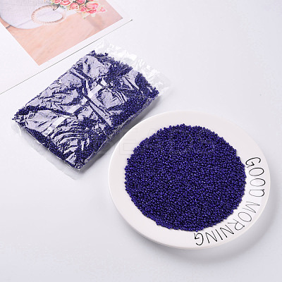 Baking Paint Glass Seed Beads SEED-S002-K6-1
