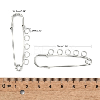 Iron Safety Brooch Findings X-MAK-Q004-04-1