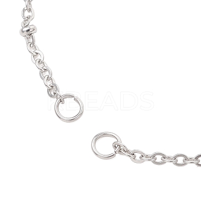 304 Stainless Steel Cable Chain and Satellite Chain Bracelet Making AJEW-JB01480-1