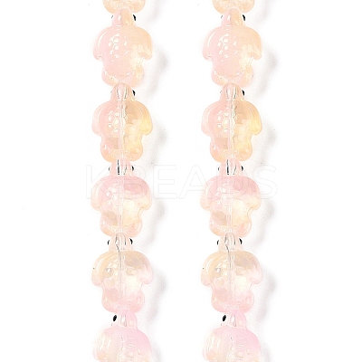 Transparent Glass Enamel Beads Strands GLAA-B021-06K-1
