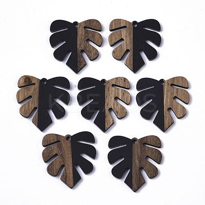 Resin & Walnut Wood Pendants RESI-S358-24J-1