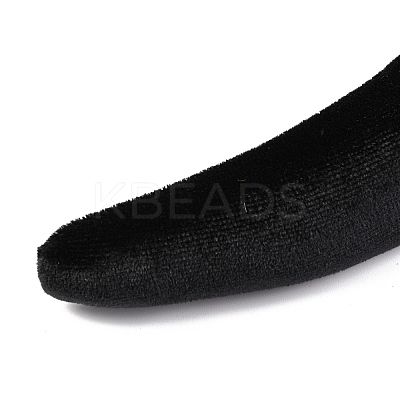 Flocking Cloth Sponge Thick Hairbands OHAR-O018-04B-1