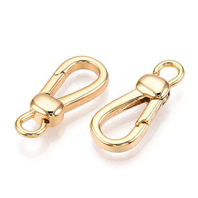 Brass Lobster Claw Clasps KK-N254-20G-1