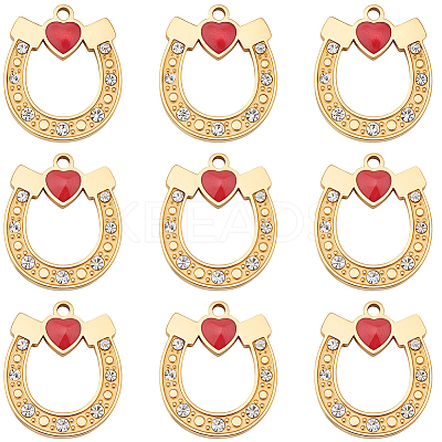 10Pcs 304 Stainless Steel Enamel Pendants STAS-BBC0008-60-1