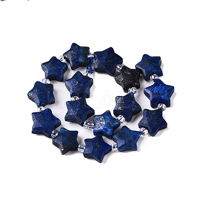 Dyed Natural Lapis Lazuli Dyed Beads Strands G-T138-190-1