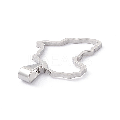 Non-Tarnish 304 Stainless Steel Pendants STAS-G284-02P-1
