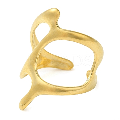 304 Stainless Steel Open Cuff Rings for Women LS-RJEW-Z043-02F-1