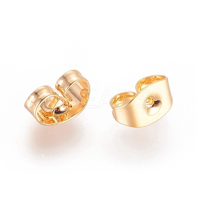 Real 18K Gold Plated Brass Ear Nuts LS-X-KK-L147-214-NR-1