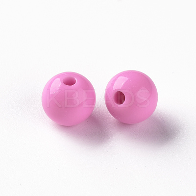 Opaque Acrylic Beads MACR-S370-C10mm-A02-1