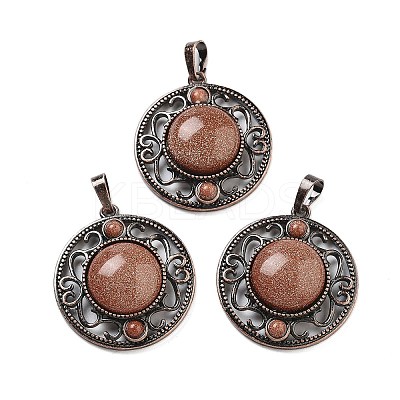 Synthetic Goldstone Pendants G-Q158-03A-R16-1