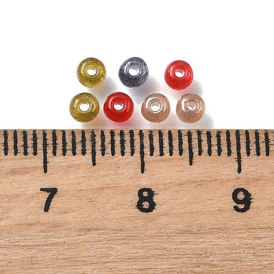 Baking Paint Imitation Jade Glass Seed Beads GLAA-P073-01A-1