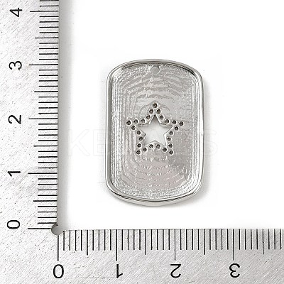 Brass Micro Pave Cubic Zirconia Pendants KK-M322-29P-1
