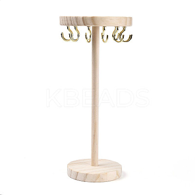 Flat Round Wooden Eyeglasses Organizer Holder ODIS-T002-01B-02-1