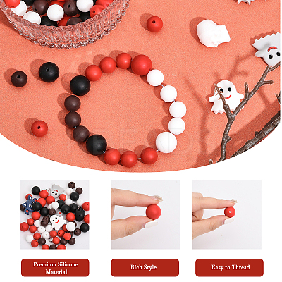 DIY Beads Jewelry Making Finding Kit for Halloween DIY-CA0005-53-1