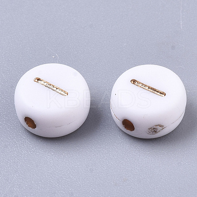Plating Acrylic Beads X-PACR-Q112-07C-1