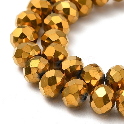 Electroplate Transparent Glass Beads Strands EGLA-A034-T8mm-UA01-1