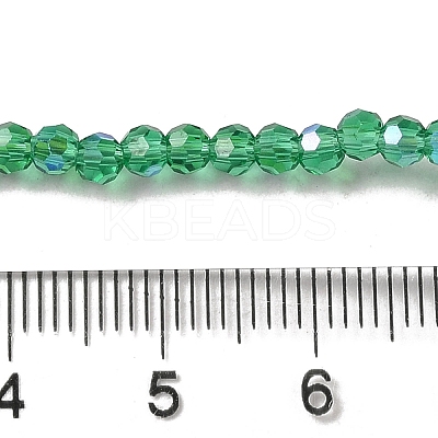 Electroplate Transparent Glass Beads Strands LS-EGLA-A035-T3mm-L18-1