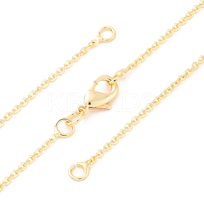 Brass Cable Chain Necklace Making NJEW-D302-78G-1