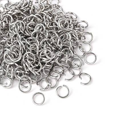 Tarnish Resistant 304 Stainless Steel Open Jump Rings X-STAS-E011-6x0.8mm-1