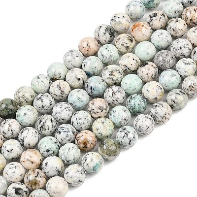 Natural K2 Stone Beads Strands G-K405-B02-8mm-1