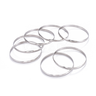 Fashion 201 Stainless Steel Bangle Sets BJEW-L664-024D-P-1-1