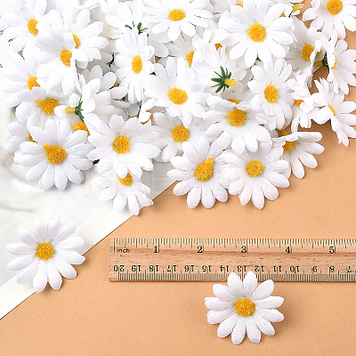 100Pcs Cloth Artificial Sunflower DIY-SP0005-96B-1
