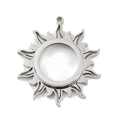 304 Stainless Stee Locket Pendants STAS-S132-08P-01-1