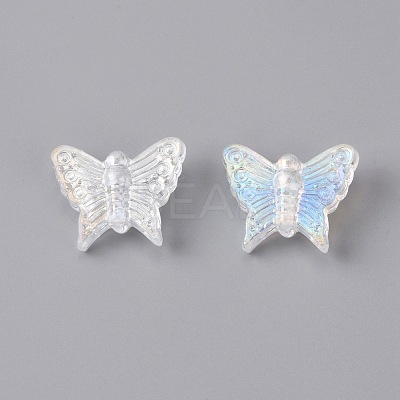 Transparent & Opaque Resin Beads RESI-WH0026-16A-1