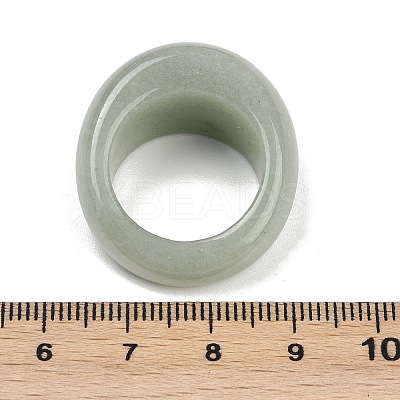 Natural Green Aventurine Finger Rings for Unisex RJEW-C128-01B-1