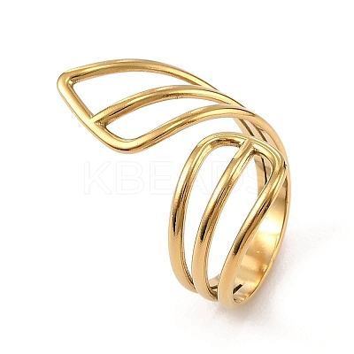 Irregular Brass Cuff Rings for Women KK-CBA8D1E-05G-1