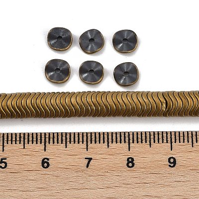 Electroplated Synthetic Non-magnetic Hematite Beads Strands G-H020-M01-27-1