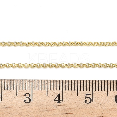 1.5MM Brass Rolo Chain Necklaces NJEW-P339-06G-1