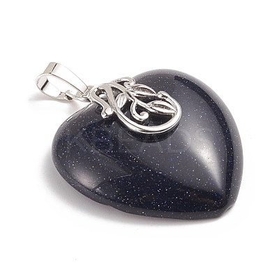 Synthetic Blue Goldstone Pendants G-I275-03J-1