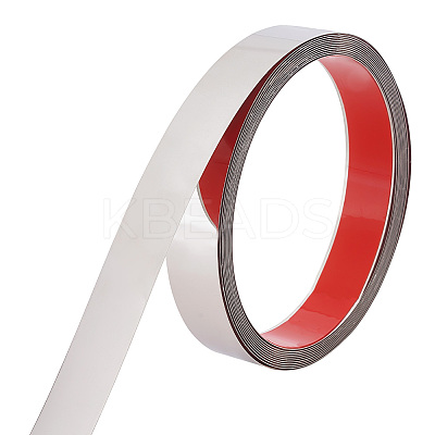 201 Stainless Steel Self-Adhesive Flexible Molding Trim FIND-WH0139-141C-02-1