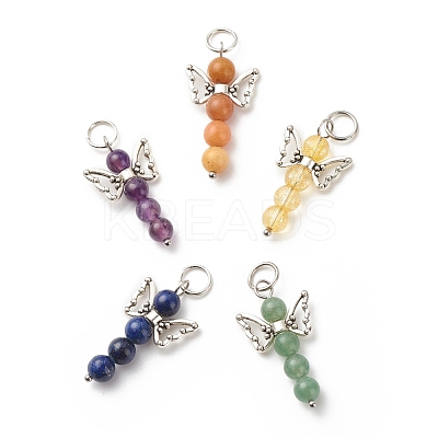 Natural & Synthetic Gemstone Pendants PALLOY-JF01707-1