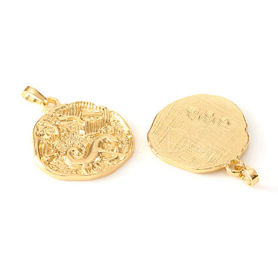Brass Pendants KK-I672-02G-1
