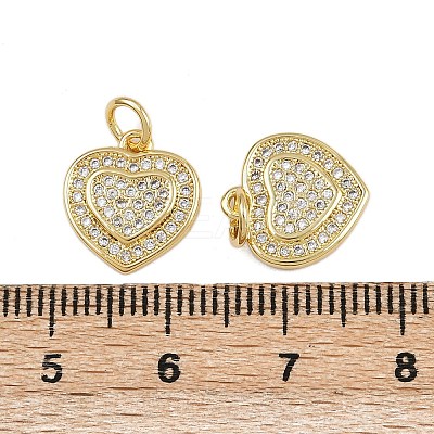Brass Micro Pave Cubic Zirconia Pendants ZIRC-I367-11G-13-1