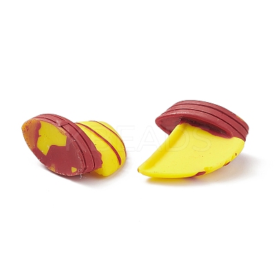 (Defective Closeout Sale: Uneven Color) Opaque Resin Cabochons CRES-XCP0001-24-1