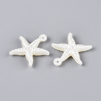 ABS Plastic Imitation Pearl Pendants OACR-T028-87-1