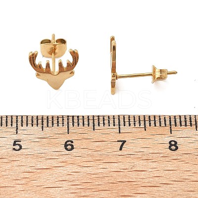 304 Stainless Steel Stud Earrings EJEW-I317-03G-1