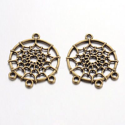 Tibetan Style Alloy Chandelier Components Links LS-X-TIBE-A30127-AB-NR-1